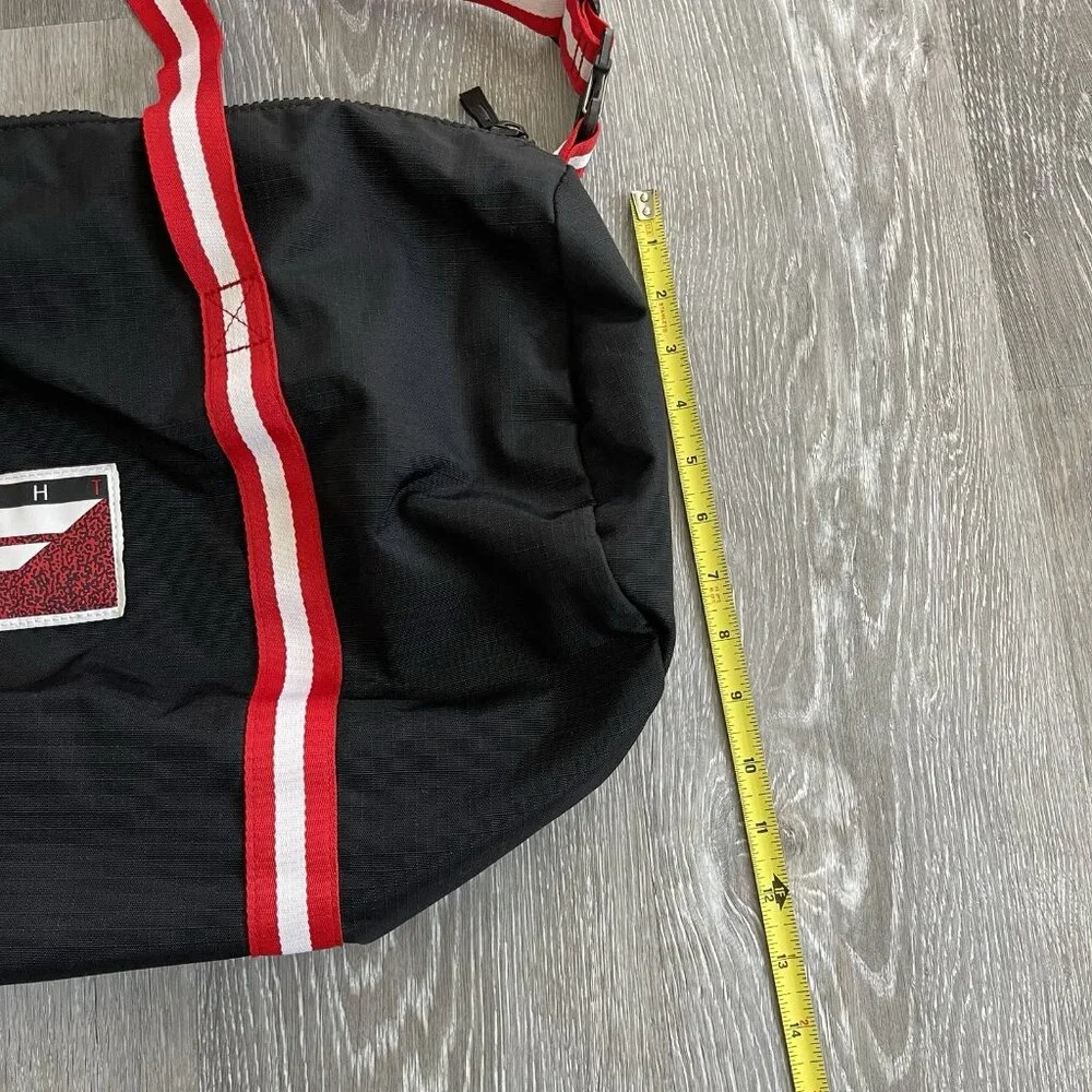 Nike Heritage Basketball Duffel Travel Bag Throwback Flight Black Red White
